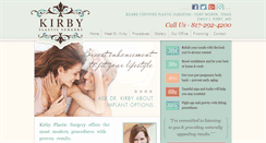 Desktop Screenshot of kirbyplasticsurgery.com